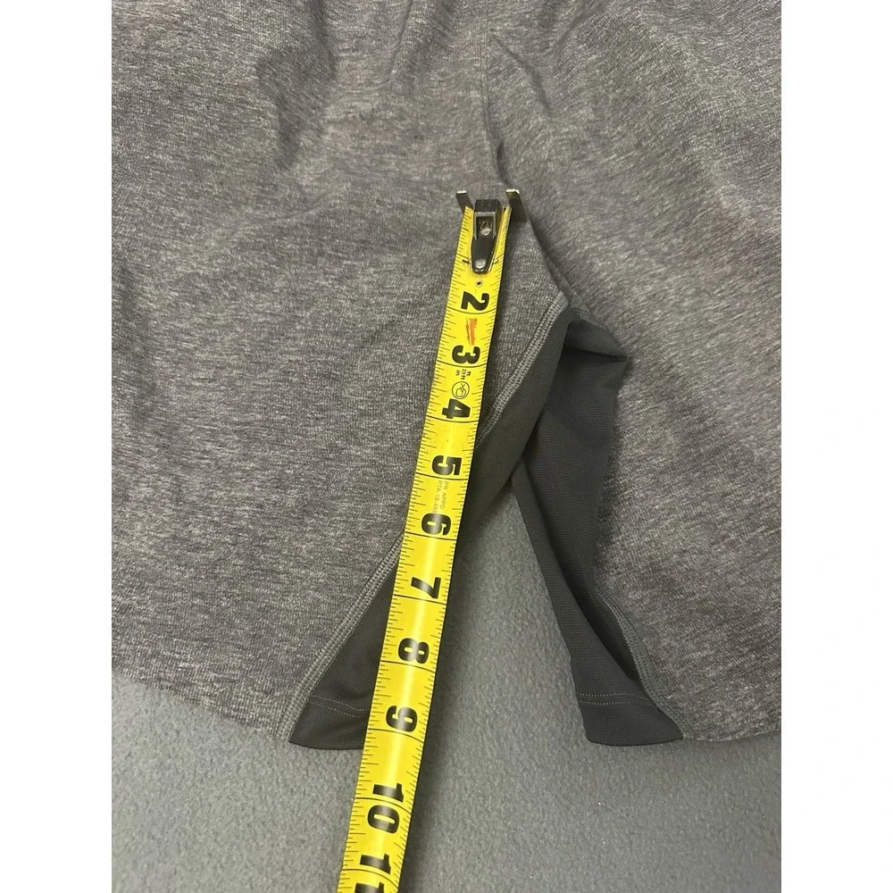 Lululemon T.H.E. Short Heathered Gray/Deep Coal Men's XS Linerless